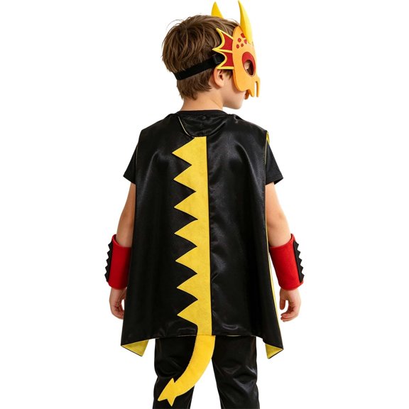 BOOMNY Halloween Kids Boys Girls Dinosaur Dress Up Funny Hallowmas Party Outfits Sets Playful Stage Performance Clothes Set