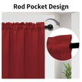 thumbnail image 2 of Cortina Easy-Going, 25 x 183 cm, opaca, color rojo, 2 of 7
