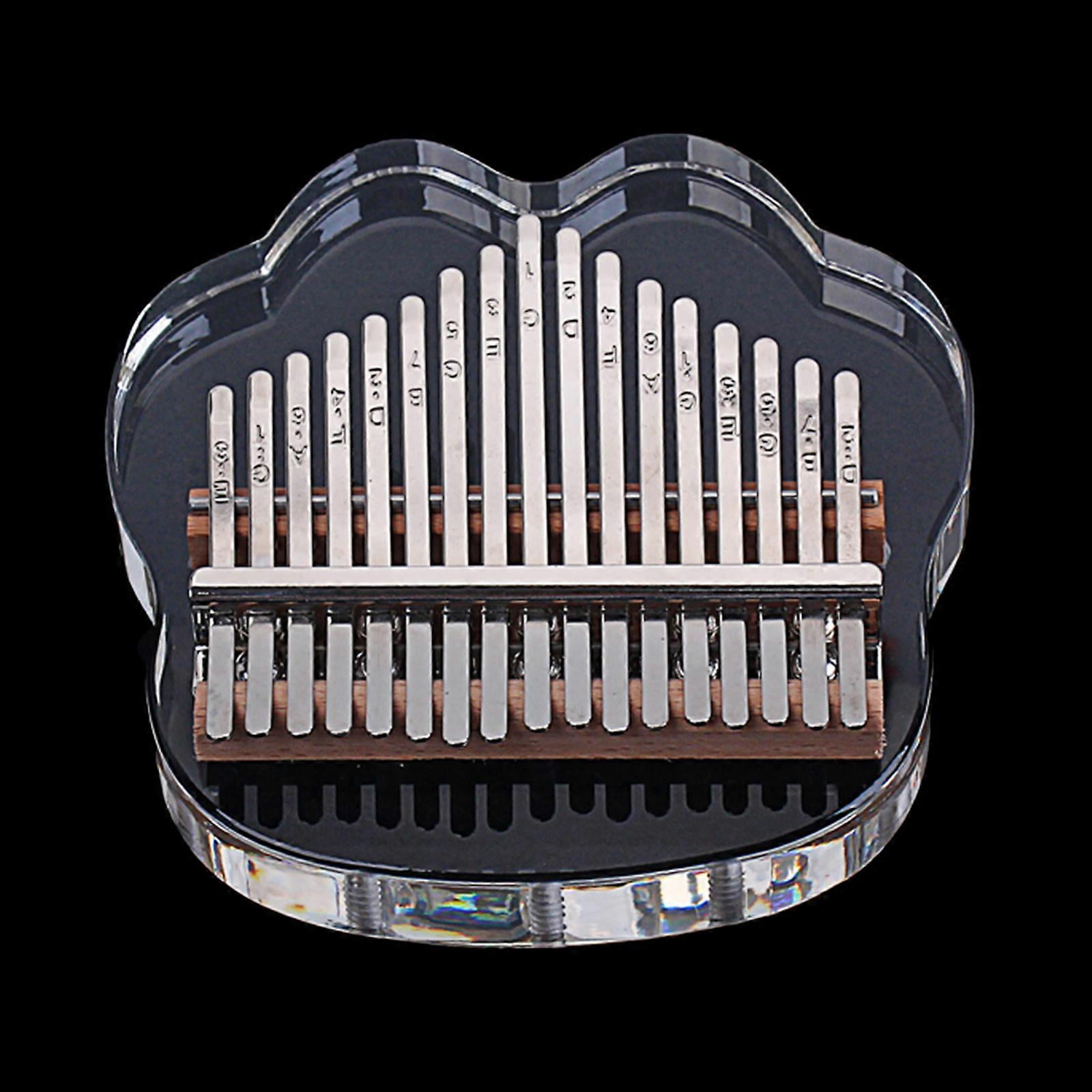 Cloud Shape  Professional 17 Keys Thumb Piano Transparent Acrylic Finger Piano Gift For Adult Kids Beginners
