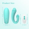 thumbnail image 5 of Tracy's Dog Couple Vibrator Massager for G Spot Clitoral Stimulation, 9 Vibration Patterns, Adult Sex Toys for Women or Couples Play, Teal, 5 of 7