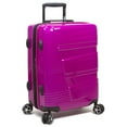thumbnail image 2 of Dejuno Lumos New Generation Hardside 3-Piece Expandable Spinner Luggage Set, Cranberry, 2 of 5