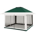 thumbnail image 5 of Memoryfield 12x12 ft Pop-Up Canopy Tent, Adjustable Height Instant Gazebo with Mosquito Netting & 4 Sandbags, Outdoor Party Tent for Backyard, BBQs & Events, Green, 5 of 10