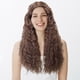 thumbnail image 4 of Pelucas con flequillo para mujer, peluca ondulada suelta, peluca de fibra química para mujer, cabello largo, pequeño, rizado, cubierta para la cabeza, flequillo de seda mate de alta temperatura, cabel, 4 of 5