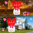 thumbnail image 4 of InfleeJoiy 4FT Light up Love Heart Blow up Outdoor Decor Valentines Day Inflatable Yard Decorations, 4 of 6