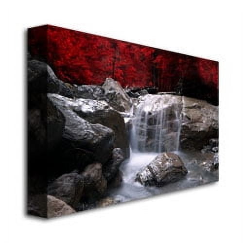 Trademark Fine Art 16x24 Landscape Canvas Wall Art 'Red Vison' by Philippe Sainte-Laudy