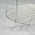 thumbnail image 6 of Shoreew Roasting Rack Stainless Steel Steaming Rack with Handle Oval Cooling Rack Wire Rack with Integrated Feet Smoke And Grill Rack for Cooking Grilling Drying, 6 of 6