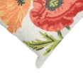thumbnail image 5 of Liora Manne Frontporch Icelandic Poppies Indoor/Outdoor Pillow Natural 18" Square, 5 of 5