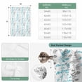 thumbnail image 6 of Aqua Grey Botanical Tie Up Curtains 45 Inches Long, Kitchen Window Curtains Over Sink, Spring Floral Summer Farmhouse Small Window Curtains Shade Balloon Curtains Valances for Bedroom/Cafe 34"x45", 6 of 8
