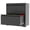 Black, variant on Glyxxen 2 Drawer Lateral File Cabinet with Lock, Metal Filing Cabinet for Letter/Legal/F4/A4 Size, Anti-Tipping Steel Storage Cabinet for Home Office, Black
