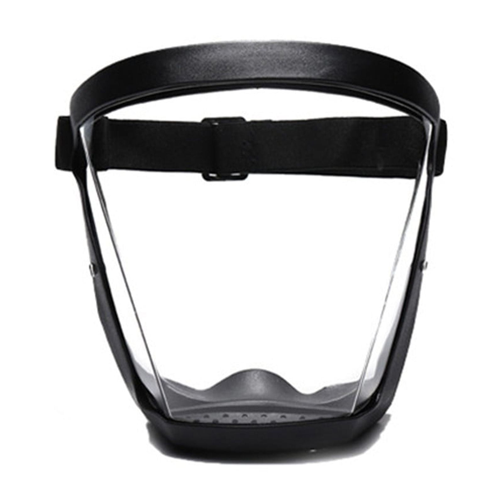 LYINGF Anti Fog Mask,Adult Clear Face Shield,Plastic Face Mask ,Full Face Shield for Yard Work & Woodworking,Wide View Clear Visor with Anti-Fog Coating,Breathable Bottom Design,Adjustable Headband