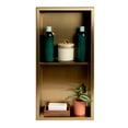 thumbnail image 5 of ALFI brand ABNP1224-BG 12" x 24" Brushed Gold PVD Stainless Steel Vertical Double Shelf Shower Niche, 5 of 10