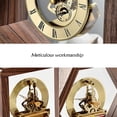 thumbnail image 4 of Light Luxury Walnut Clock Copper Deer Shape Study Living Room Table Top Decoration Silent, 4 of 7