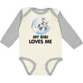 thumbnail image 3 of Inktastic Raccoon My Bibi Loves Me Boys or Girls Long Sleeve Baby Bodysuit, 3 of 5