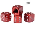 thumbnail image 3 of Aleación De Aluminio Car-Styling Auto Dice Dust Valve Cap Tire Valve Dust Cap 4 Piezas Inevent VI008792-02, 3 of 6