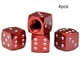 thumbnail image 3 of Aleación De Aluminio Car-Styling Auto Dice Dust Valve Cap Tire Valve Dust Cap 4 Piezas Eigraketly VI008792-02, 3 of 6