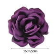 thumbnail image 3 of Elegant Lapel Pin 15cm Fabric Rose Flower Brooch for Women Dinner Party Jewelry, 3 of 21