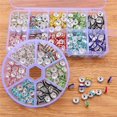 thumbnail image 5 of BUYISI For Diy Jewelry Making Essential 400Pcs Glittering Rhinestone Spacer Beads Set 10 Grids, 5 of 5