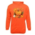 thumbnail image 4 of WREESH Graphic Hoodies for Men Thanksgiving Turkey Print Long Sleeve Casual Streetwear Pullover Sweatshirt with Pocket Orange, 4 of 5