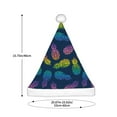 thumbnail image 3 of Cauagu Retro Bright Pineapple for Adult Christmas Hat,1-Pack Xmas Holiday Hat Santa Hat for Women & Men Festive Headwear Accessories Fit for Christmas/New Year/Party, 3 of 6