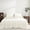 Cream White, variant on Luxurious Pure French Linen Sheets set 1 Fitted Sheet 1 Flat Sheet 2 Pillowcases - Queen Size Natural