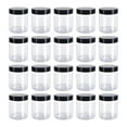 thumbnail image 4 of Luzkey Empty Pet Jar with Lid Round Multipurpose Reusable Stackable Transparent Design Kitchen Canisters for Cream Nuts Pasta Moisturizers 20pcs 400ml, 4 of 8