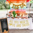 thumbnail image 4 of Mexican Fiesta Bridal Shower Decorations, All You Need is Love and Tacos Banner Gold for Cinco De Mayo Bachelorette Party Engagement Wedding Supplies, 4 of 6