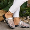 thumbnail image 5 of Slides for Women Summer Women's Slide Sandals Versatile Plus-Size Closed-Toe Buckle Strap Thick-Soled Breathable Beach Shoes Slippers, Silver-37, 5 of 7