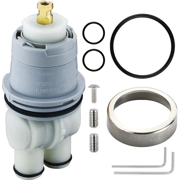 RVKXHD RP46074 Shower Cartridge Compatible with Delta 13/14 Series Single-Handle Faucet - Suitable for Delta Monitor MultiChoice Universal Valves Rough-in (2007-present), Includes RP22734 Bonnet Nut