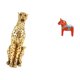 thumbnail image 5 of Figura De Caballo Guepardo Dorado, Escultura De Animal, Centro De Mesa Decorativo, Adorno De Mesa, Escultura Dalecarlian Coleccionable Para Oficina, Decoración Del Hogar, Estantería, Armario, 5 of 8