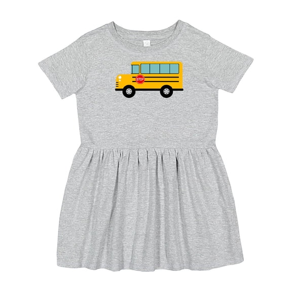 Inktastic School Bus Girls Toddler Dress