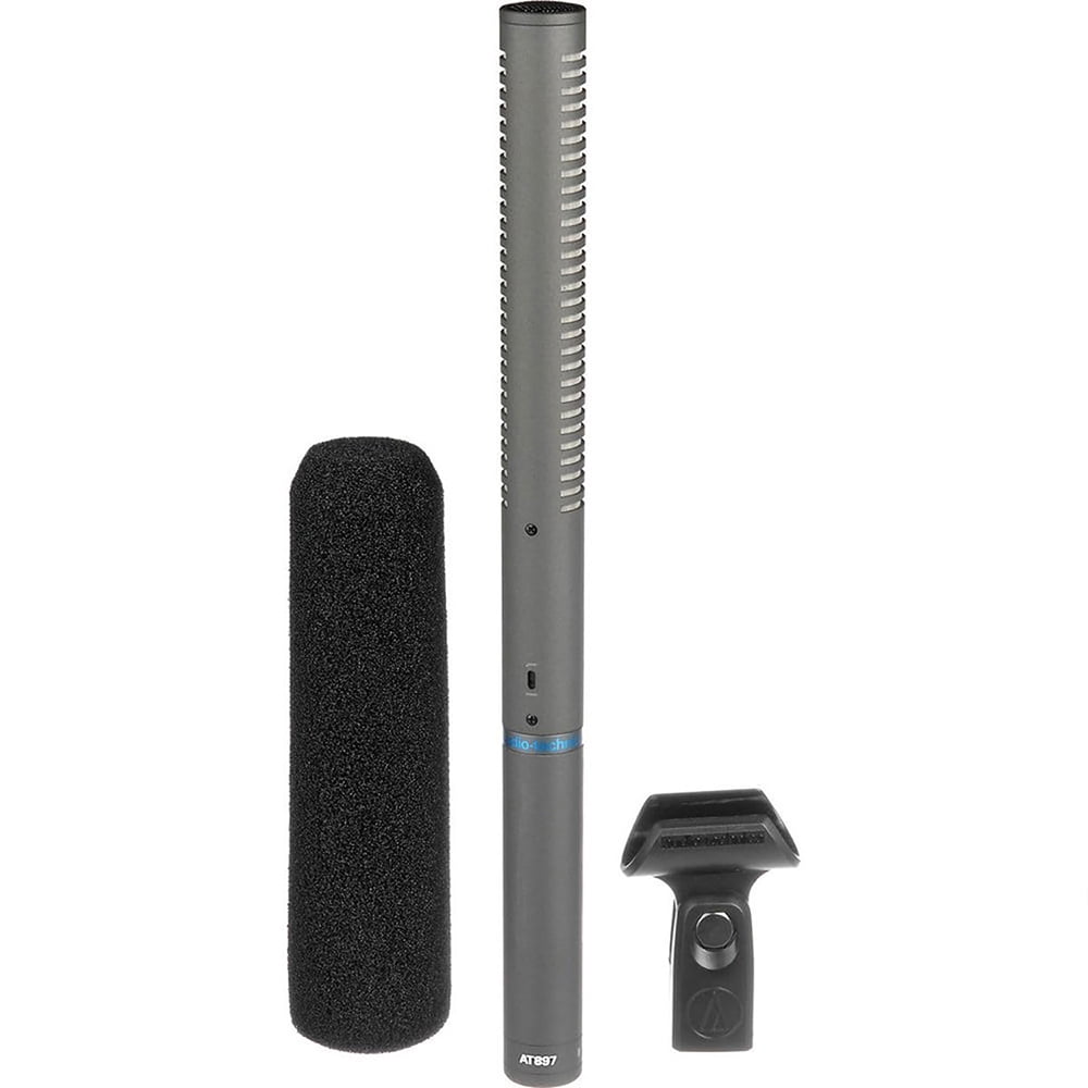 Audio-Technica AT897 Line + Gradient Condenser Microphone Bundle with 2 YR CPS Enhanced Protection Pack