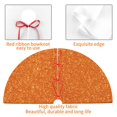 thumbnail image 6 of Kll 30" Christmas Tree Skirt Orange Glitter Xmas Tree Skirts Mat For New Year Xmas Holiday Party Indoor Outdoor Home Decoration, 6 of 9