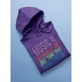thumbnail image 3 of Music Understands Me Quote Hoodie Men -Smartprints Designs, Male x-Large, 3 of 4
