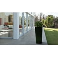 thumbnail image 4 of Aventis 13"x28"H Square Planter with Shelf Insert, Black, 4 of 5