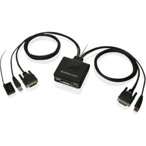 2PORT USB DVI CABLE KVM SWITCH
