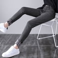 thumbnail image 5 of GaThRRgYP Denim Pants for Women,Womens Straight Leg Jeans,Fashion Women Plus Size Plus Velvet Elastic High Waist Casual Pencil Pants, 5 of 9