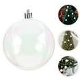 thumbnail image 6 of Raindrops Iridescent Plastic Ornament Balls for Decoration Clear Christmas Tree Pendant 8cm Round Ornaments for Party Wedding, 6 of 8