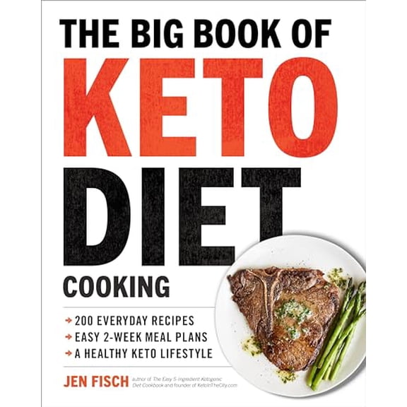 Pre-Owned The Big Book of Ketogenic Diet Cooking: 200 Everyday Recipes and Easy 2-Week Meal Plans for a Healthy Keto Lifestyle, 9781939754264, 1939754267, Paperback,