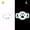 Glow-in-the-Dark White, variant on SENHAWK Paw Print AirTag Dog Collar Holder, Lightweight Silicone Dual Ear Anti-Lost Shockproof Waterproof Case, Multiple Colors, Compatible with Apple AirTag, GPS Tracker Cover for Pet Cat Backpack