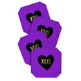 thumbnail image 2 of Society6 Leah Flores I Love You Like XO Coasters Set of 4, 2 of 2