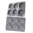 thumbnail image 4 of pstuiky Moldes de abeja de 6 diamantes, moldes de panal de abeja para pasteles de chocolate, herramienta para hornear casera, 4 of 9