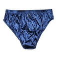 thumbnail image 2 of Intimo Mens Metallic Blue Bikini Brief Underwear, 2 of 4