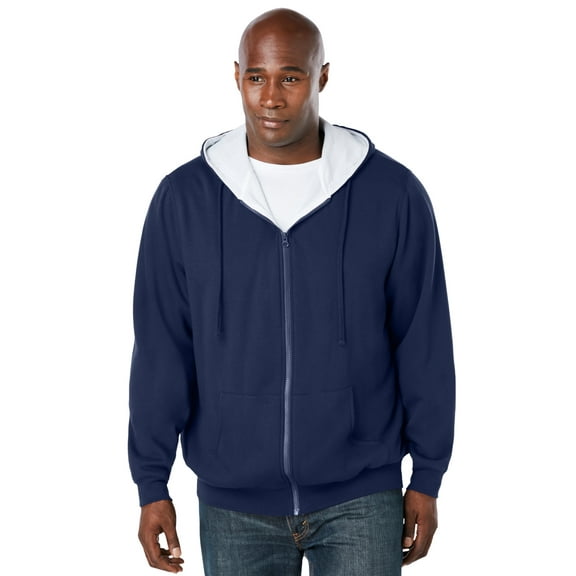 Boulder Creek By Kingsize Men's Big & Tall  Full-Zip Thermal Hoodie