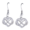 thumbnail image 3 of Juego de Joyería para Mujer Corazón Infinito LuckyLy Acero Inoxidable con Zirconia Cúbica Modelo Natty Plateado UNITALLA, 3 of 8