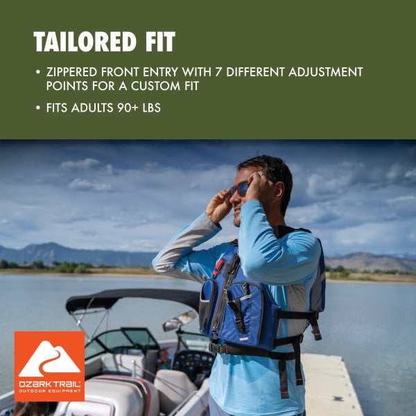 Ozark Trail Adult Unisex 3 Pocket Paddle Vest, Oversized
