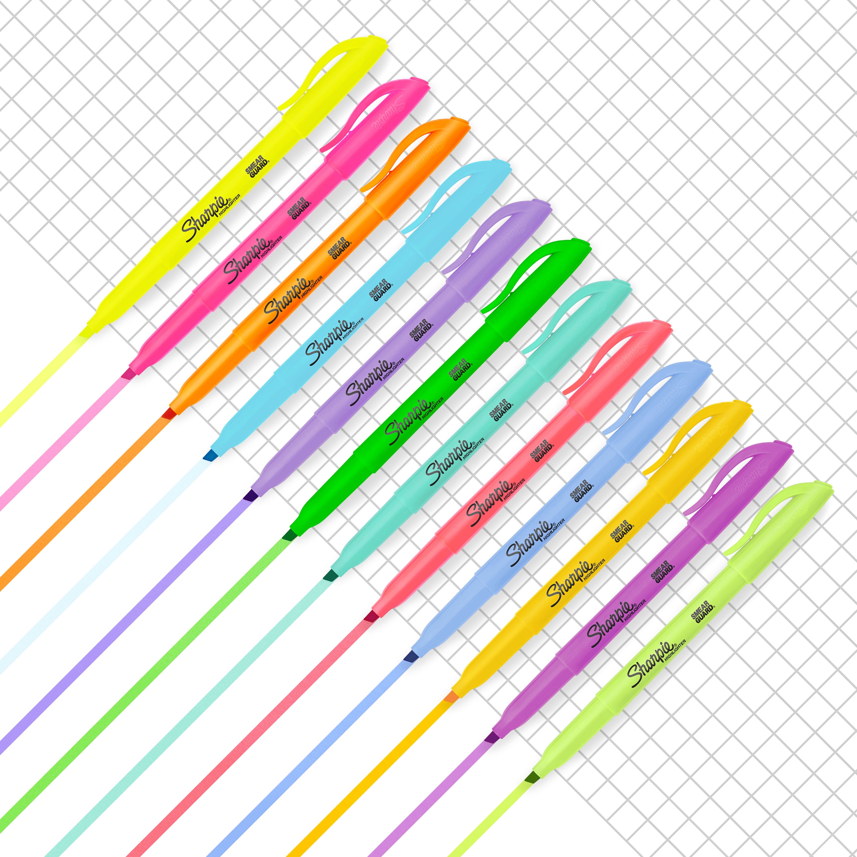Sharpie Pocket Highlighters, Assorted, Chisel Tip, 12 Count Sharpie Pocket Highlighters, Assorted, Chisel Tip, 12 Count