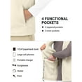 thumbnail image 5 of Off Road Ventures Mens Fleece Vest Lightweight Outerwear Zip Up Golf Running Sleeveless Vest With Pockets for Hiking Travel, 5 of 8