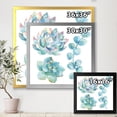thumbnail image 4 of Designart 'Succulents and Eucalyptus Leaves' Traditional Framed Art Print, 4 of 4