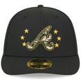 thumbnail image 2 of Men's New Era  Black Atlanta Braves 2024 Armed Forces Day Low Profile 59FIFTY Fitted Hat, 2 of 6