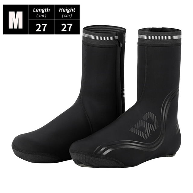 Bicycle Shoe Cover Waterproof Riding Bicycle Shoe Cover Shoe Protector Elastic Wind-proof Cycling Foot Cover, M